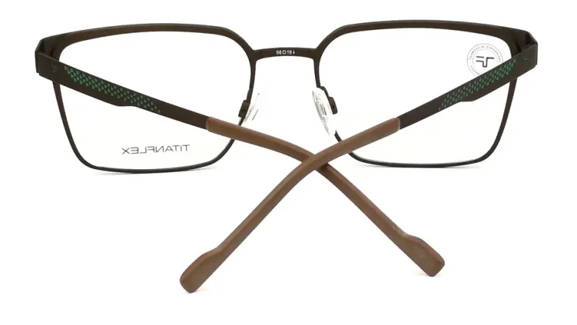 Pánská brýlová obruba TITANFLEX 820973 60 - hnědá