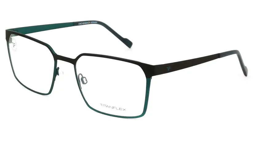 Pánská brýlová obruba TITANFLEX 820947 17 - černá/tyrkysová