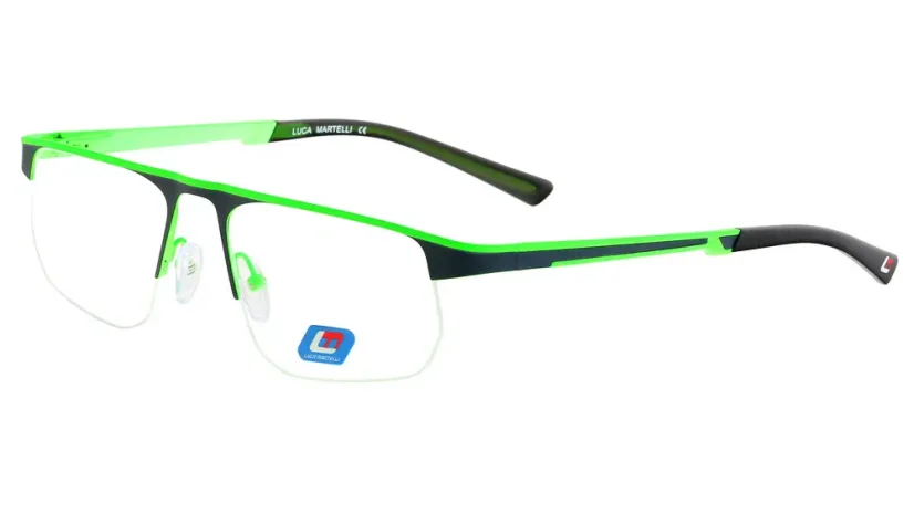 Pánská brýlová obruba Luca Martelli Sport Collection LMS 065 Col. 03 - černá/zelená