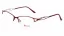 Dámská dioptrická brýle (vázaná, poloráměček) Eleven EL1697 C3 - červená