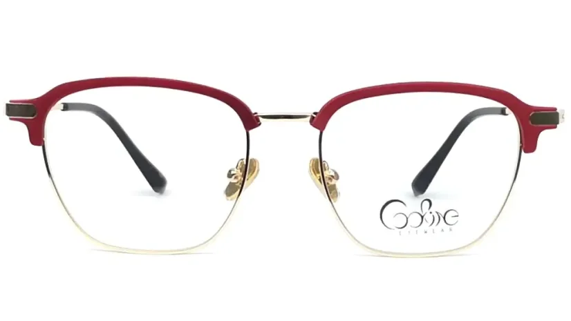 Dioptrické brýle se slun.klipem (2v1) Cooline 117 red-matt