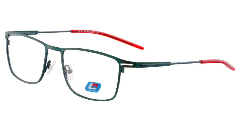 Pánská brýlová obruba Luca Martelli Sport collection LMS075 Col. 02 - tmavě zelená/tmavě modrá/červená