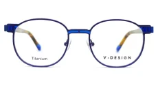 Brýlová obruba V.DESIGN VD6113 Daniel BL - modrá/hnědá