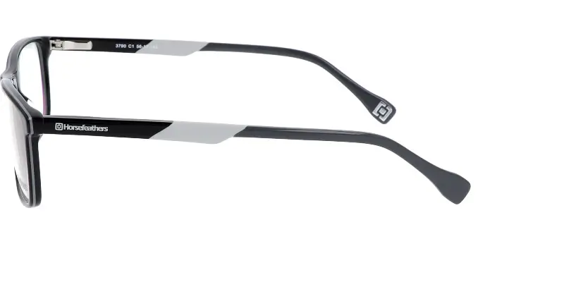 Pánská brýlová obruba HORSEFEATHERS 3790 c1 - černá/šedá