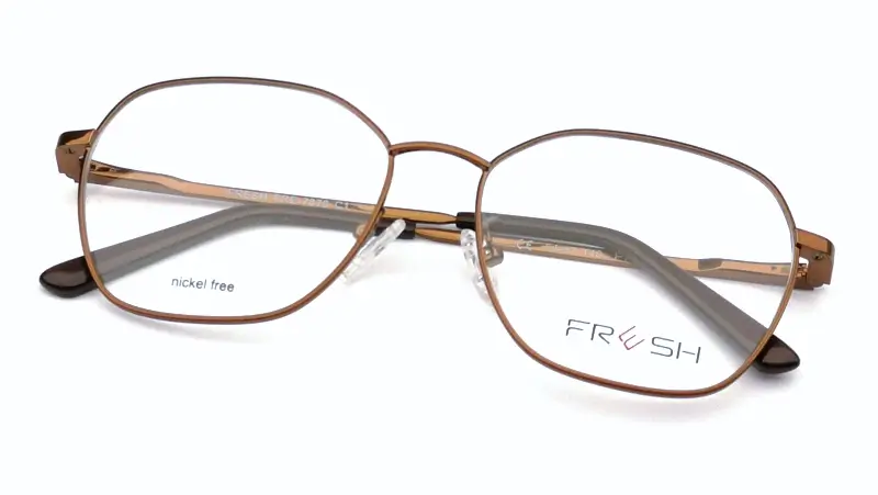 Dámská brýlová obruba s polarizačním slunečním klipem Eleven ELE7870 C1 - hnědá