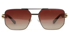 Pánské sluneční brýle EXCCES Polarized EX673-C01 - černá/zlatá