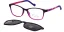 Dětská brýle se slunečním polarizačním klipem (2v1) Cooline 189 c2 purple - fialová
