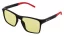 Herní brýle s modrým filtrem Red Bull SPECT Frame TEX-RX 005 - černá/červená (rozjasňující žlutá)