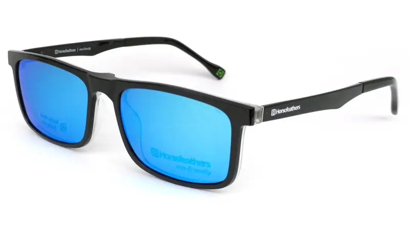 Pánská brýlová obruba se zrcadlovým slunečním klipem HORSEFEATHERS 3057 c.03 - čirá