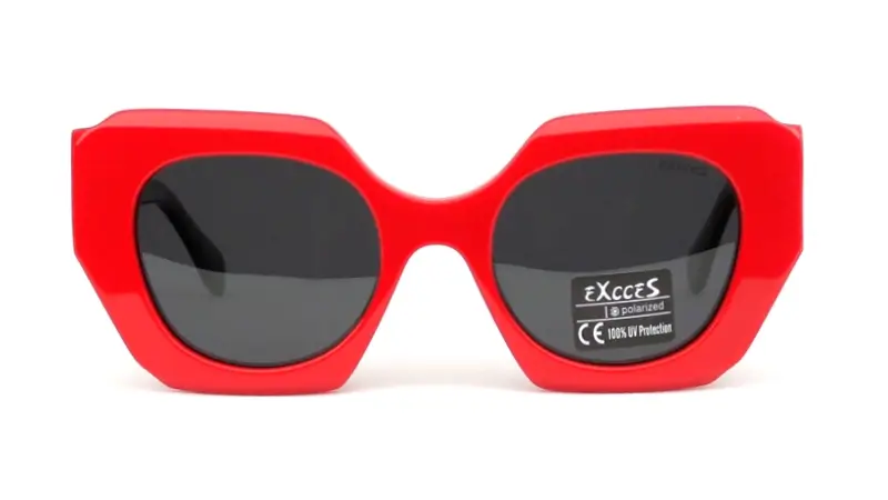 Dámské sluneční brýle EXCCES Polarized EX685-C02 - červená/hnědá