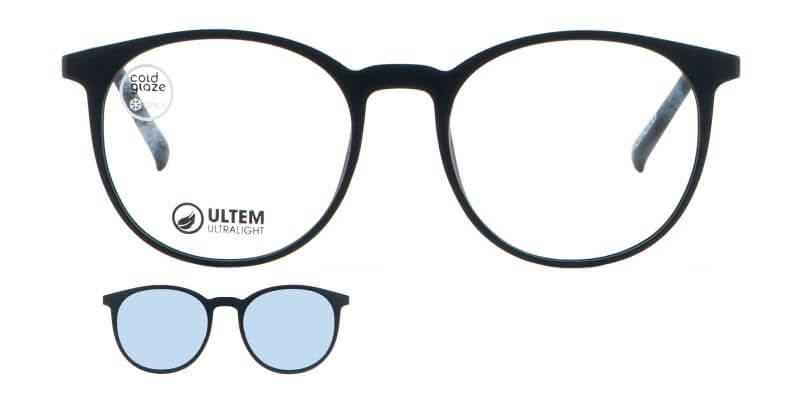 Brýle se slunečním klipem MONDOO clip-on 0614 c1 černá