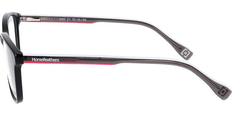Dámská brýlová obruba HORSEFEATHERS 3283 C1 - černá/bílá