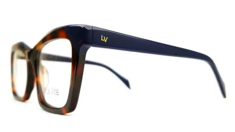 Dámská brýlová obruba La Vita PL8011 C2 - hnědá/tmavě modrá/krémová