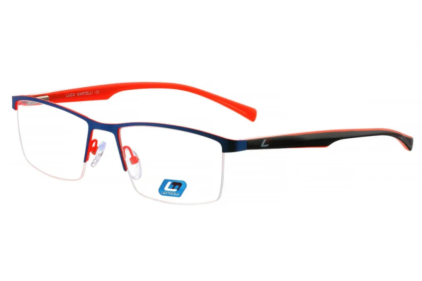 Pánská brýlová obruba Luca Martelli Sport Collection LMS 041 c02 modrá (červená)
