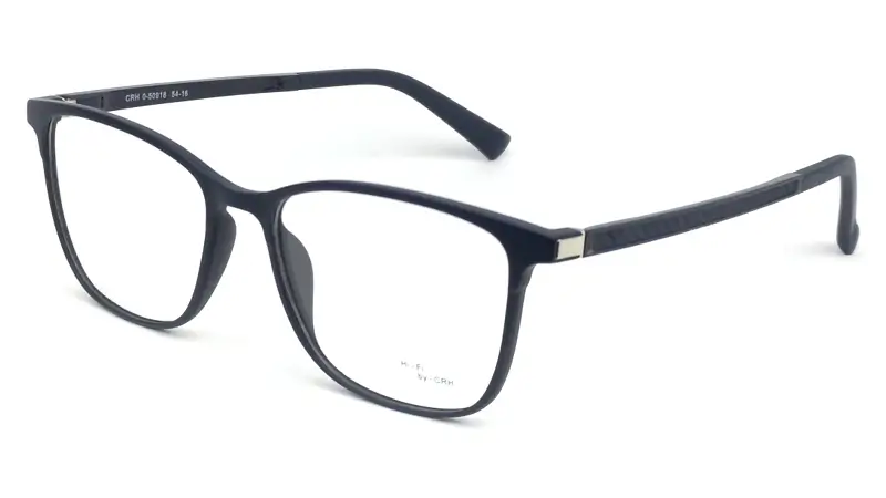 Dioptrické brýle se slunečním polarizačním klipem (2v1) CRH-Brillen 0-50918 - tmavě modrá