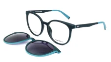 Brýlová obruba s magnetickým slunečním klipem HUMPHREY'S 583171 70 - černá/tyrkysová