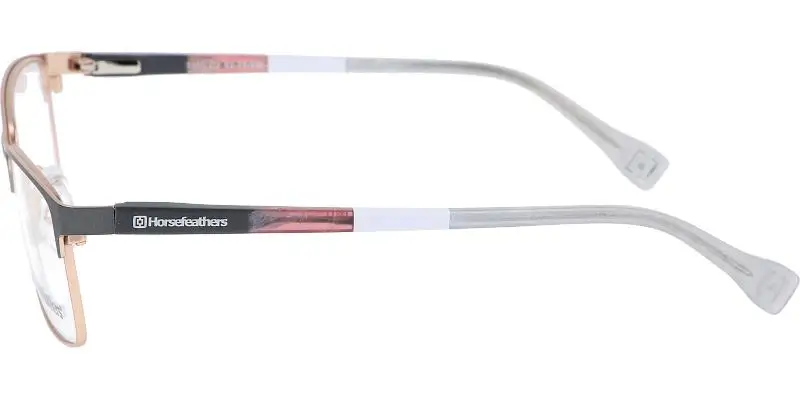 Junior brýlová obruba HORSEFEATHERS 3303 c2 - šedá/zlatá/bílá
