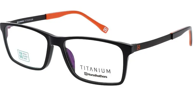 Brýlová obruba HORSEFEATHERS 3518 c1 - černá/oranžová