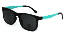 Brýlová obruba se slunečními klipy STRAWBERRY DEER 25009 C008 - černá/tyrkysová