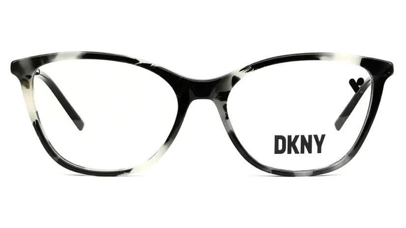 Dámská brýlová obruba DKNY DK7009 015 - černá/bílá/stříbrná