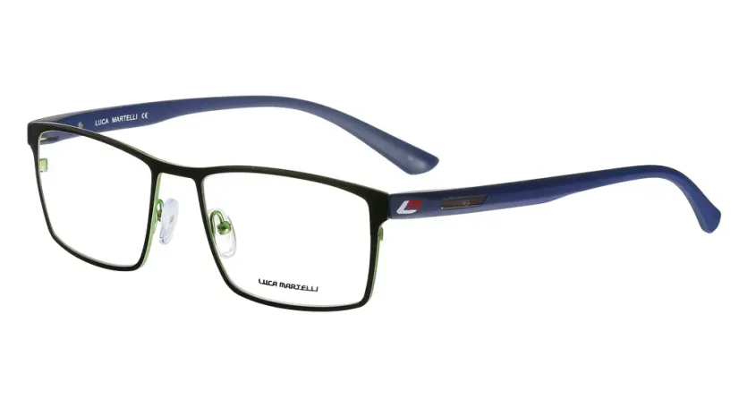 Pánská brýlová obruba Luca Martelli Sport LMS024 Col. 04 - černá/tmavě modrá/zelená