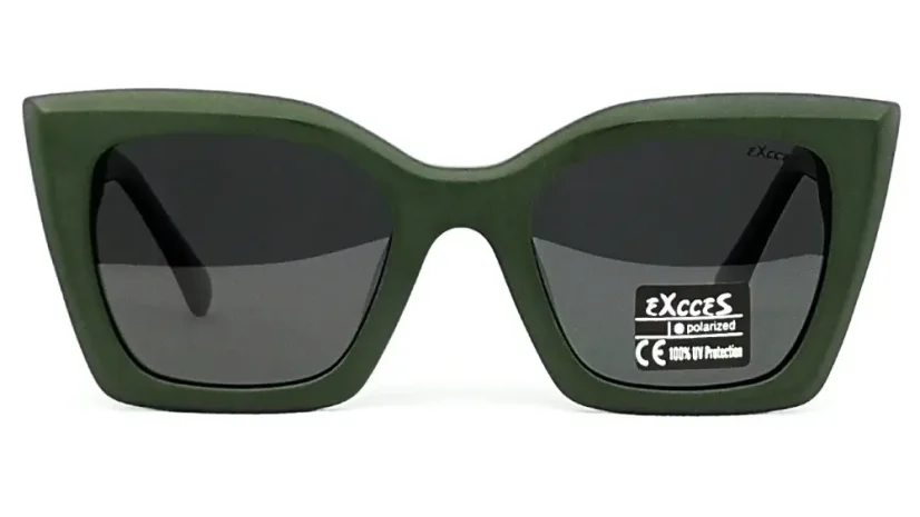 Dámské sluneční brýle EXCCES Polarized EX727AC C03 - khaki/zelená