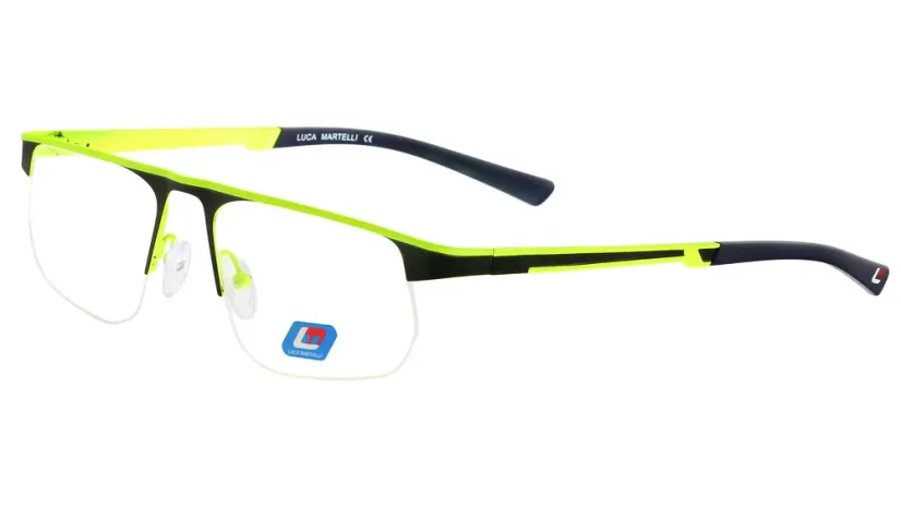 Pánská brýlová obruba Luca Martelli Sport Collection LMS 065 Col. 04 - černá/žlutá