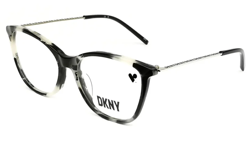 Dámská brýlová obruba DKNY DK7009 015 - černá/bílá/stříbrná