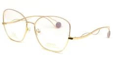 Zlacená dámská brýlová obruba EMILIA BY ENNI MARCO 18KT IV67-014 col.02 - zlatá Zlacená dámská brýlová obruba EMILIA BY ENNI MARCO 18KT IV67-014 col.02 - zlatá