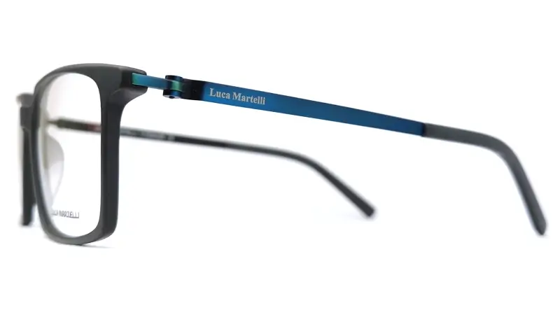 Pánská brýlová obruba Luca Martelli Titanium LM2201 COL. 03 - černá/modrá