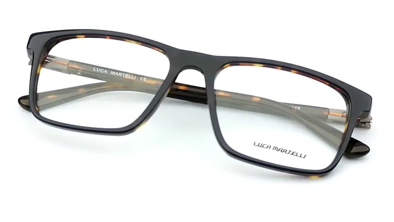 Pánská brýlová obruba Luca Martelli LM2190 COL. 01 - tmavě modrá/hnědá