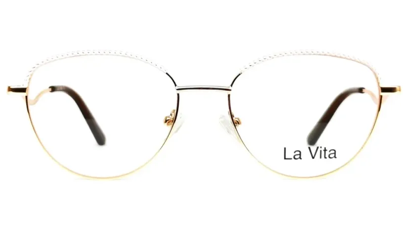 Dámská brýlová obruba La Vita MLW23009 C3 - bílá/zlatá