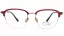 Dioptrické brýle se slun.klipem (2v1) Cooline 117 red-matt
