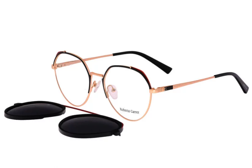 Dámská brýlová obruba Roberto Carrer RC 1087 col.01 černá-zlatá