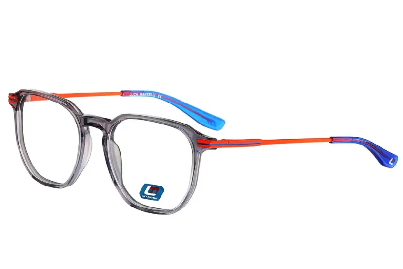 Pánská brýlová obruba Luca Martelli Sport Collection LMS 044 c4 - šedá, oranžová, modrá