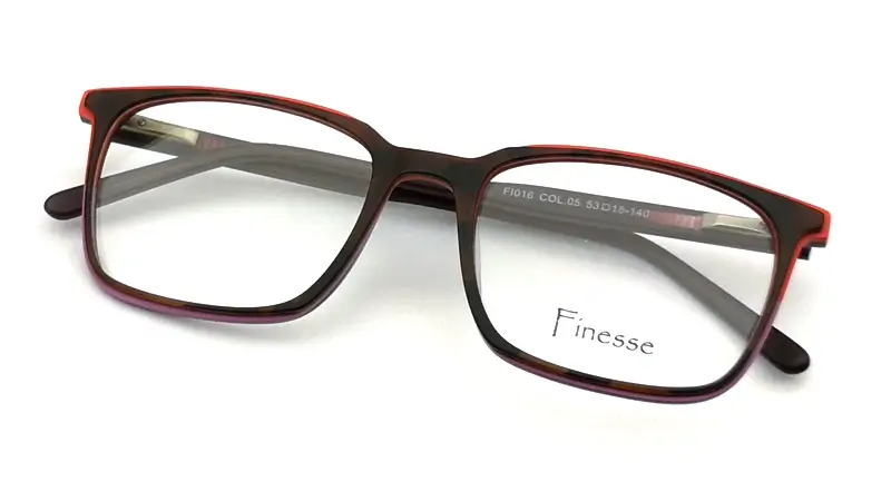 Dámská brýlová obruba Finesse FI016 Col. 05 - černá/červená/růžová