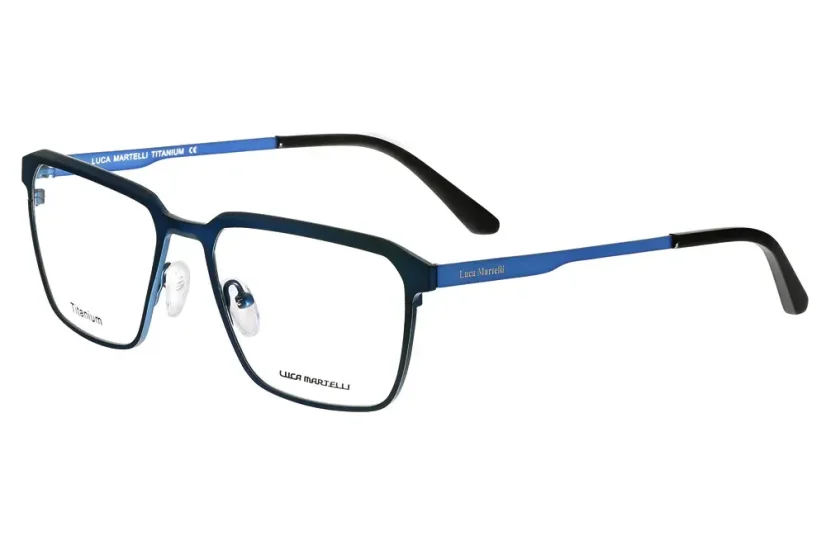 Pánská brýlová obruba Luca Martelli Titanium LM2296 COL. 02 - modrá mat
