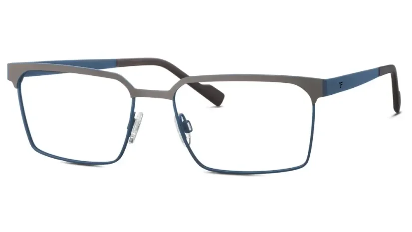 Pánská brýlová obruba TITANFLEX 820989 67 - tmavě šedá/modrá