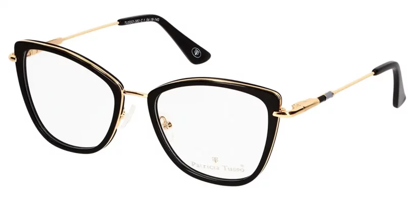 Dámská brýlová obruba TUSSO-383 c1 - černá/zlatá