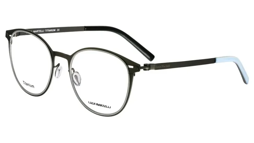 Titanová brýle Luca Martelli TITANIUM LM2195 COL.01 - hnědá/šedá
