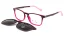 Dětská brýle se slunečním polarizačním klipem (2v1) Cooline 190 c2 magenta - fialová/růžová