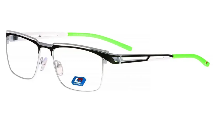 Pánská brýlová obruba Luca Martelli Sport Collection LMS 052 c1 - černá/bílá/zelená