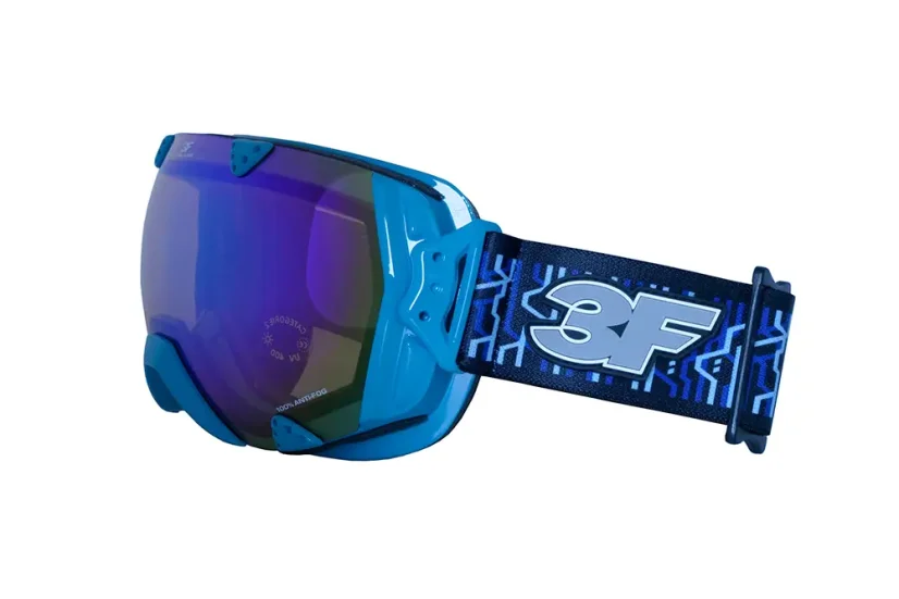Lyžařské brýle 3F Naked II. 1510 - modrá, modrý odlesk, šedé zatmavení cat. 2