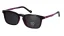 Dětská brýle se slunečním polarizačním klipem (2v1) Cooline 190 c6 black/pink - černá/růžová/fialová