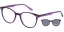Brýlová obruba se slunečním klipem clip-on POINT 6141 c3 - fialová