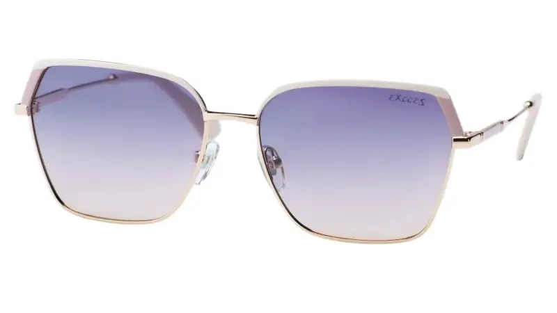 Dámské sluneční brýle EXCCES Polarized EX660 c04 - zlatá/bílá/béžová