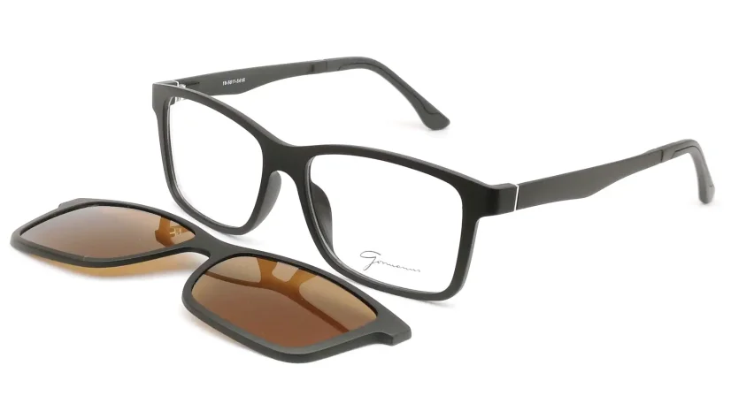 Brýle se slunečním klipem 2v1 Gormanus 18-5611-5416 - polarizační klip hnědý