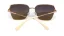 Dámské sluneční brýle EXCCES Polarized EX660 c04 - zlatá/bílá/béžová