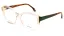 Dámská brýlová obruba Woodys 240901 MIDWAY 03 - čirá/krémová/khaki/hnědá