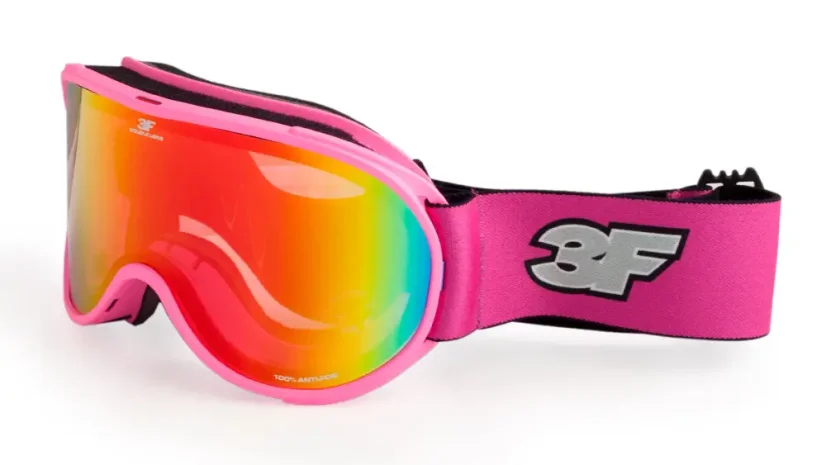 Lyžařské brýle 3F Trace junior 1978s - růžová, zabarvení CAT.1 (růžové), oranžový odlesk